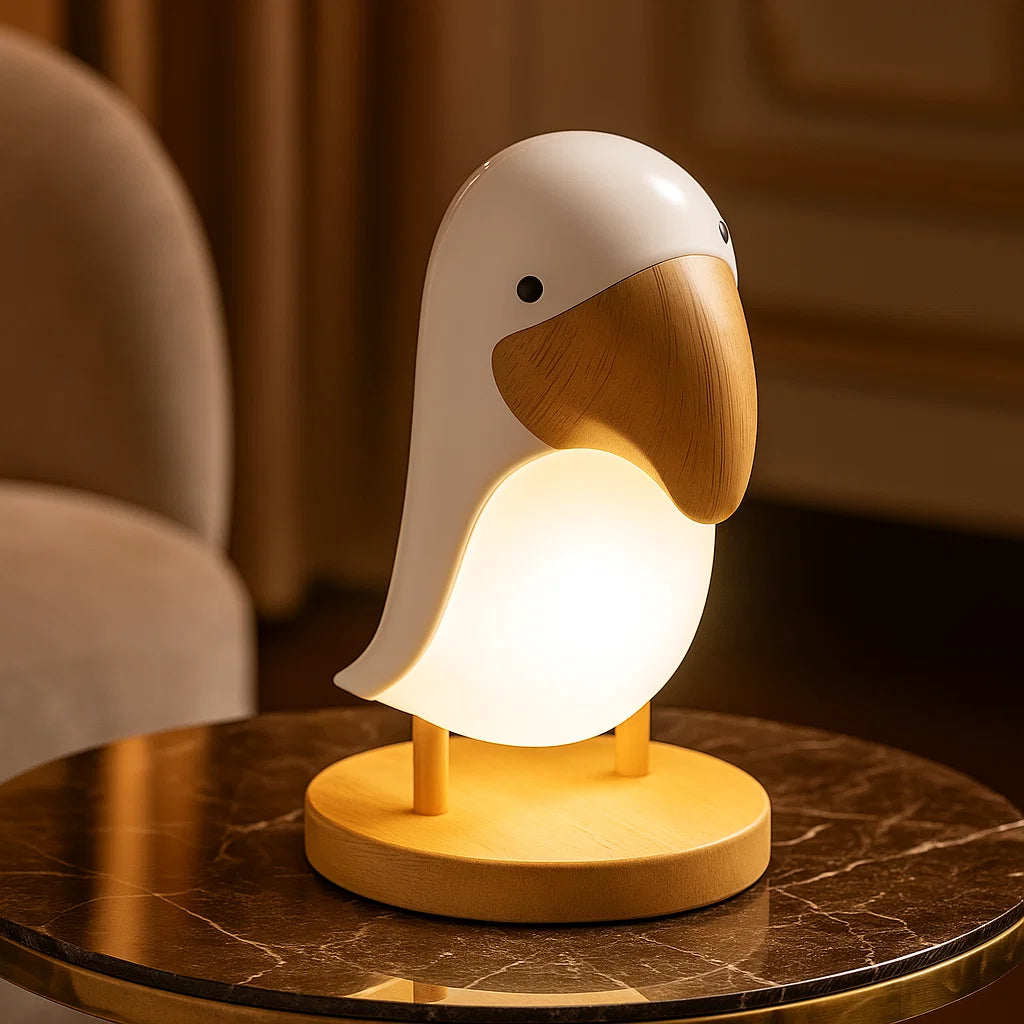 Rechargeable Night Lamp In Bird Design