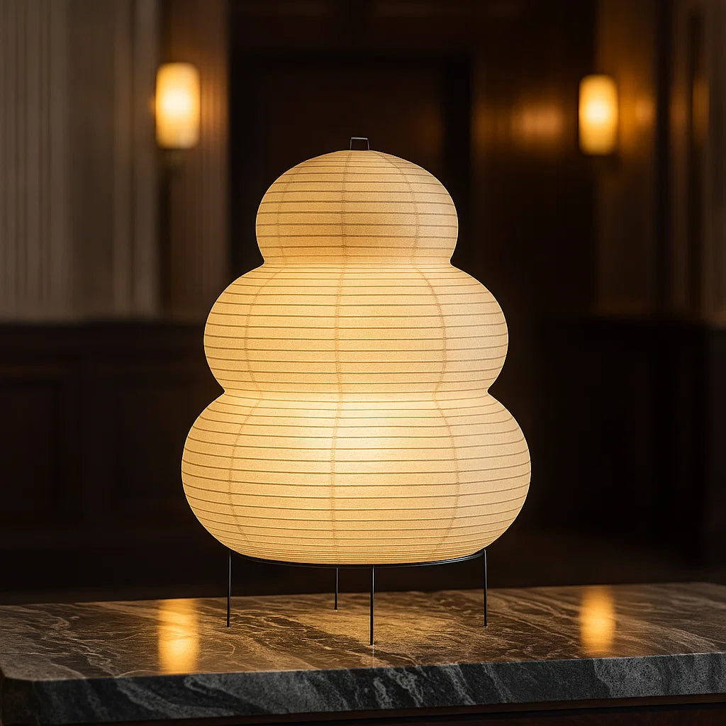 Japanese Wabi - Sabi Floor Lamp in a Minimalist Design - for a Harmonious Ambience